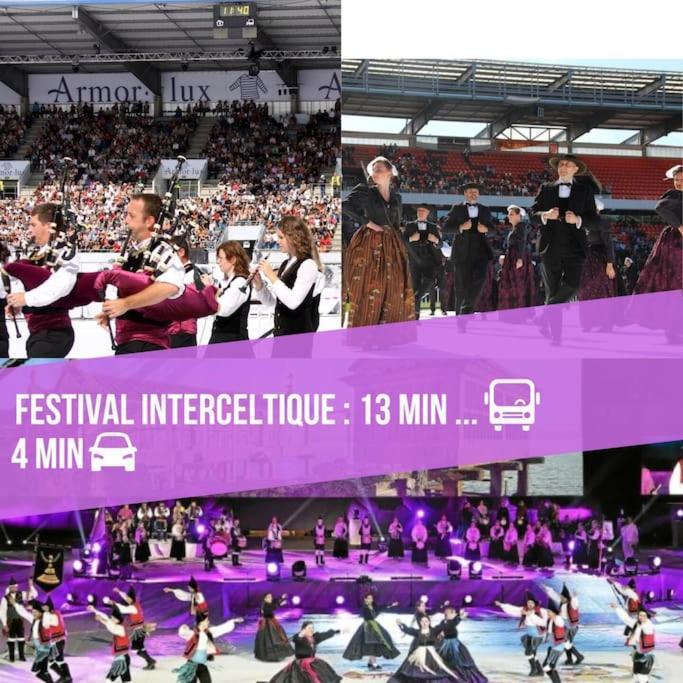 T3 Proche Centre Ville Gare Sncf Plage Avec Parkink Prive Lorient Zewnętrze zdjęcie