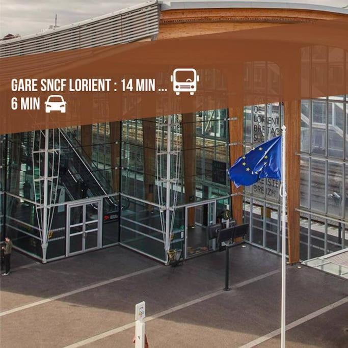 T3 Proche Centre Ville Gare Sncf Plage Avec Parkink Prive Lorient Zewnętrze zdjęcie